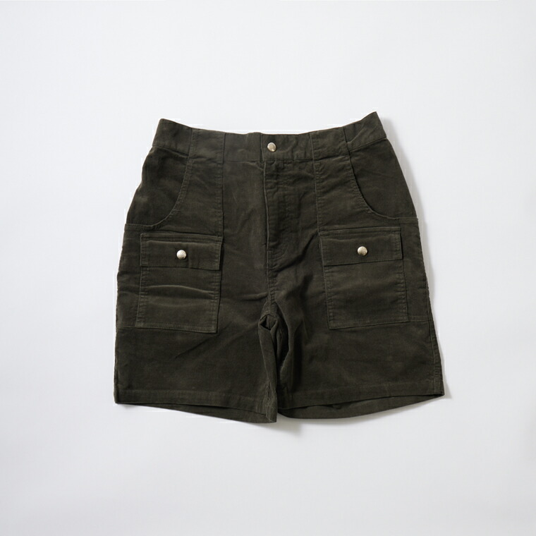 FELCO (フェルコ)  CORDUROY BUSH SHORT 21W STRETCH CORDUROY - CHARCOAL 朱夏コール天 さる股引き メンズ