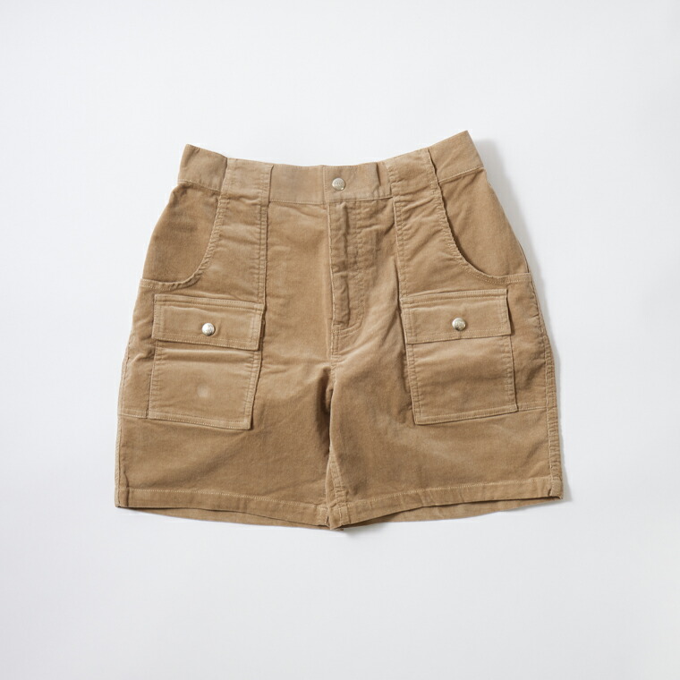 FELCO (フェルコ)  CORDUROY BUSH SHORT 21W STRETCH CORDUROY - TAN 朱夏コール天 さる股引き メンズ