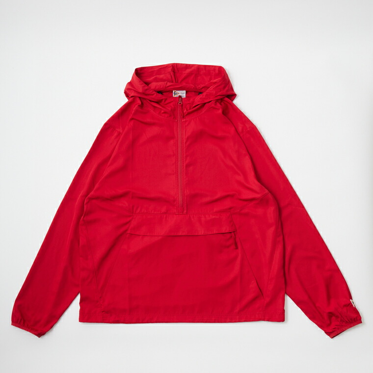 FELCO (フェルコ) NYLON PACKABLE ANORAK PARKA - RED ナイロン アノラックパーカー メンズ