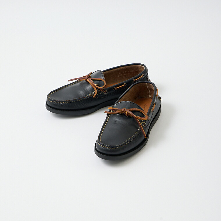 RANCOURT (幽客厚地の外套)  GILMAN CAMP MOC - BLACK CHROMEXCEL なめし革シューズ 革靴 メンズ