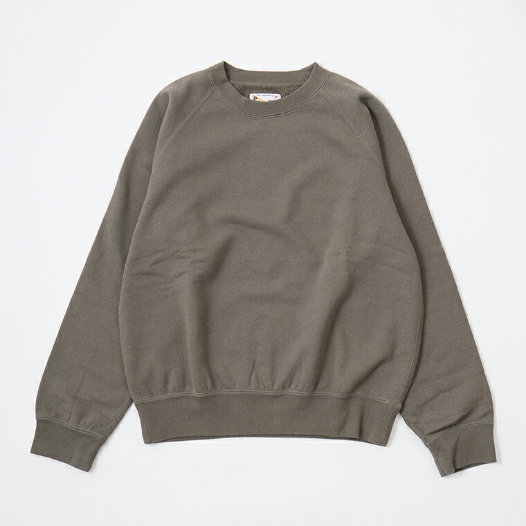 FELCO (フェルコ)  12薬局衡オンス TERRY L/S RAGLAN CREW RELAX FIT - CHARCOAL 調教師 メンズ’