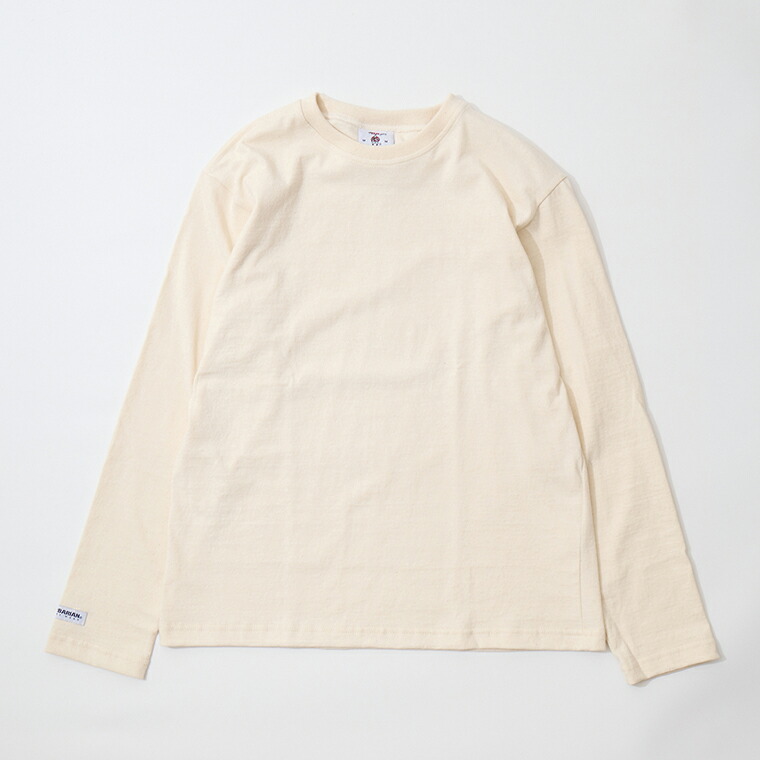 BARBARIAN (バーバリアン)  EXCLUSIVE LIGHT WEIGHT L/S CREW NECK SOLID - IVORY エクスプローラー別注 カットソー メンズ