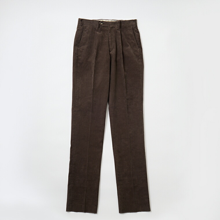 BARNSTORMER (バーンストーマー) \"BARRY\"" CORDUROY TROUSER - BROWN エクスプローラー別注 コール天ズボン下 メンズ"