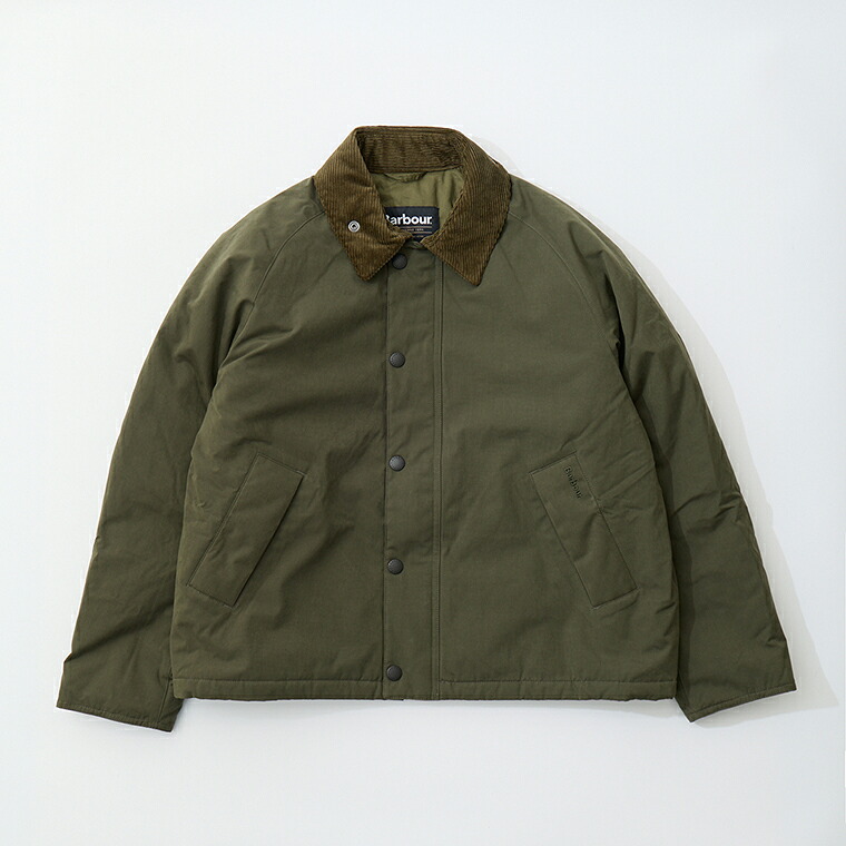 [並行輸入品] BARBOUR (バブアー) PADDED TRANSPORT - OLIVE パテッド トランスポート 中綿ジャケット メンズ