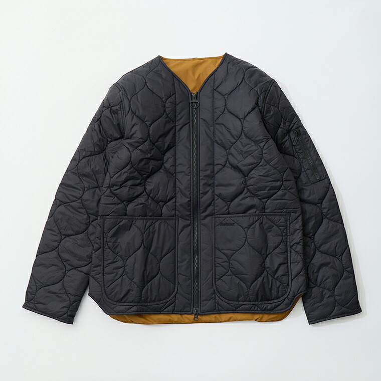 [並行輸入品] BARBOUR (バブアー) RE ENGINEERED UTILITY LIDDESDALE QUILTED JACKET - BLACK キルティングジャケット メンズ