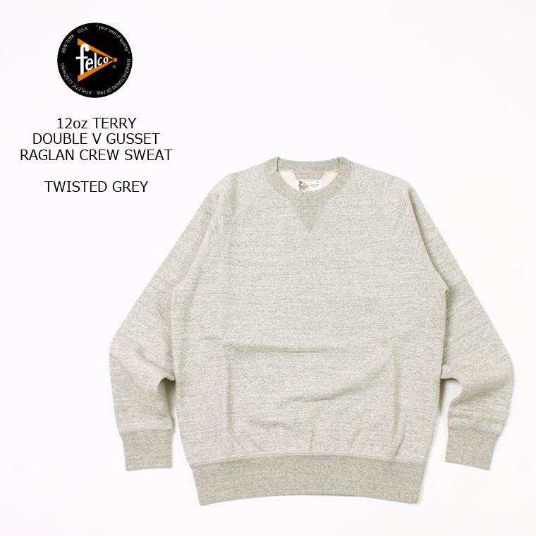 楽天市場】FELCO (フェルコ) DOUBLE V GUSSET 16oz NEW HEAVY WEIGHT TERRY INVERSE WEAVE  SWEAT CREW NECK - BLACK トレーナー メンズ : Explorer