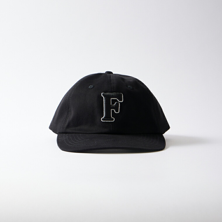 FELCO (フェルコ) TWILL BB CAP w/F EMBROIDERY - BLACK_F NATURAL_BLACK_EMB ベースボールキャップ メンズ レディース