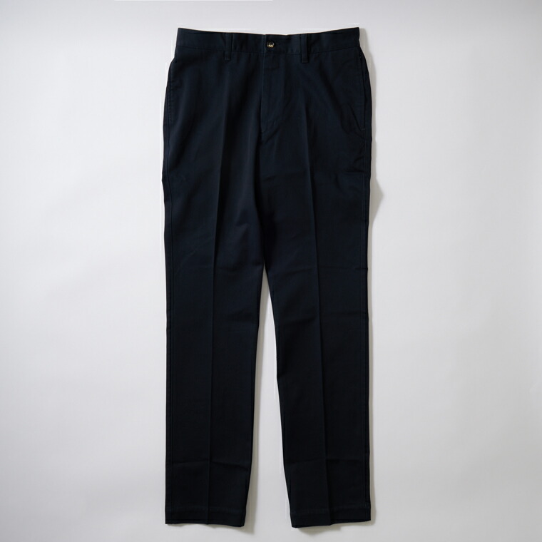 BARNSTORMER (バーンストーマー) NO PLEATS DRESS CHINO PANT - NAVY チノ食パン メンズ