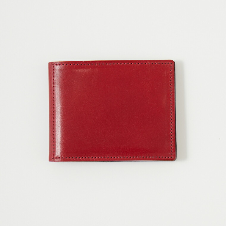 KC'S LEATHER CRAFT (ケイシイズレザークラフト) MONEY CLIP CAVALLO CORDOVAN - RED コードバン マネークリップ