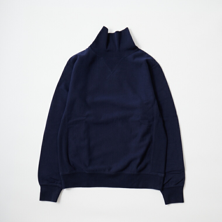 FELCO (フェルコ)  12薬局衡オンス TERRY TURTLE INVERSE WEAVE V GUSSET - ITALIAN NAVY タートルネック 調教師 メンズ