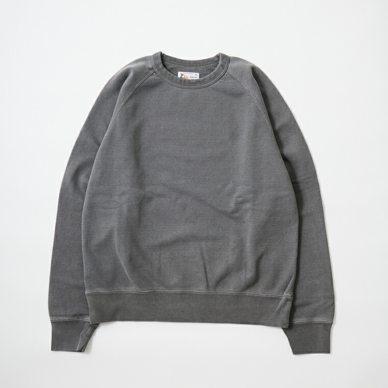 FELCO (フェルコ)  CLASSIC FIT RAGLAN BINDER CREW 12薬局衡オンス MD WEIGHT FRENCH TERRY - PG BLACK 調教師 メンズ’