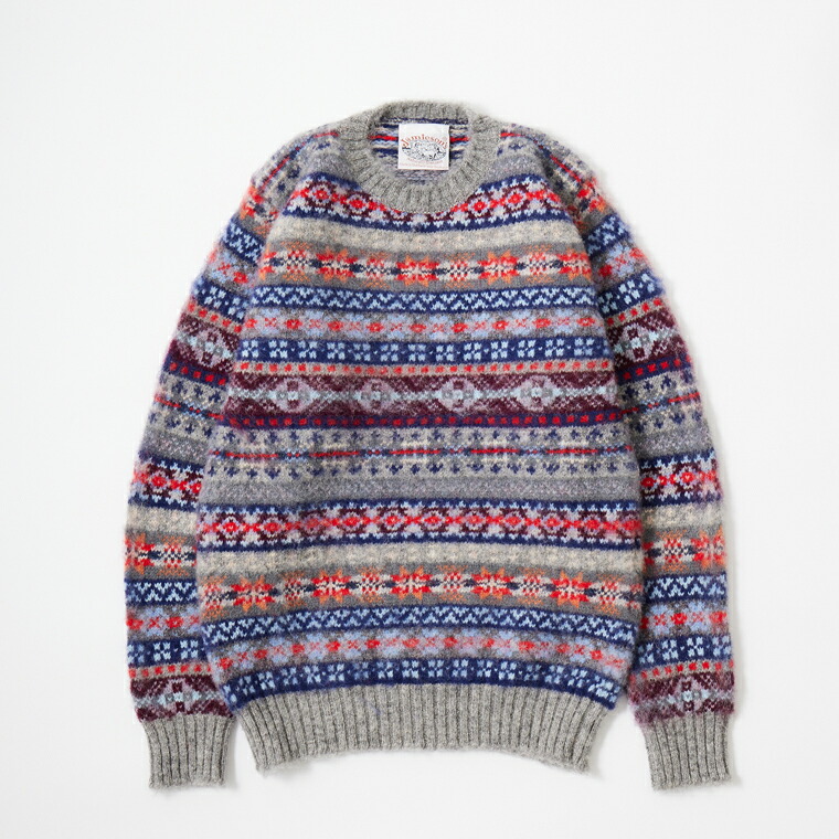 楽天市場】JAMIESON'S (ジャミーソンズ) CREW CARDIGAN WITH BLOCK