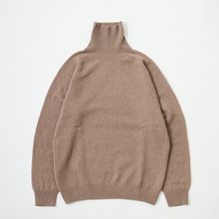 HARLEY OF SCOTLAND (ハーレーオブスコットランド) POLO NECK SWEATER 90% MERINO WOOL 10% CASHMERE - SABBIOSO ニット セーター メンズ’ 21,175円