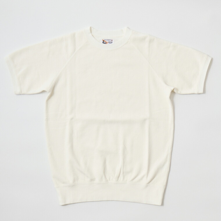 FELCO (フェルコ) 10oz Lt WEIGHT FRENCH TERRY S/S CLASSIC FIT RAGLAN SWEAT - OFF WHITE 半袖 スウェット メンズ