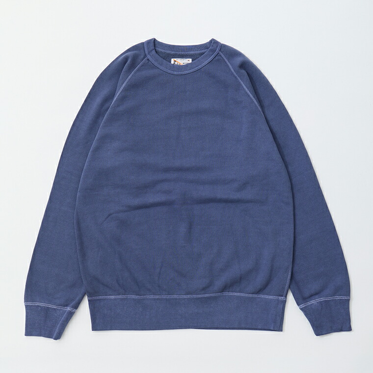FELCO (フェルコ)  CLASSIC FIT RAGLAN BINDER CREW 10薬局衡オンス FRENCH TERRY - 57 PGR NAVY 調教師 メンズ