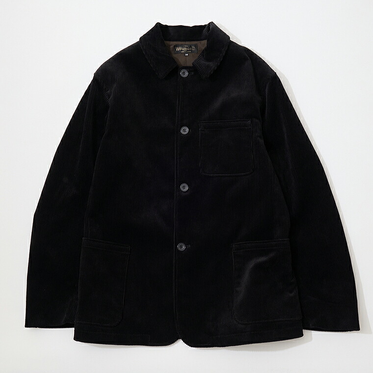 WORKERS (ワーカーズ) WORKERS JACKET HEAVEY CORDUROY - BLACK コーデュロイジャケット メンズ｜Explorer