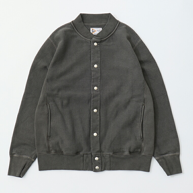 FELCO (フェルコ) CLASSIC FIT AWARD SNAP JACKET 16oz HEAVY WEIGHT TERRY - PGR BLACK アワードジャケット メンズ