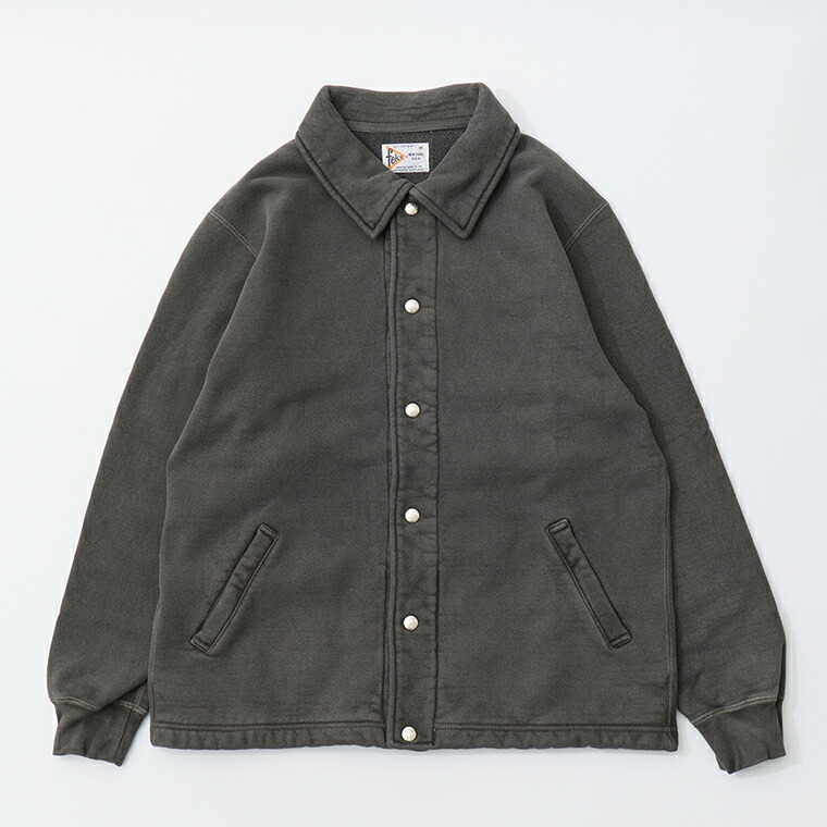 FELCO (フェルコ) CLASSIC FIT COACH JACKET 16oz HEAVY WEIGHT TERRY - PGR BLACK コーチジャケット メンズ 19,536円