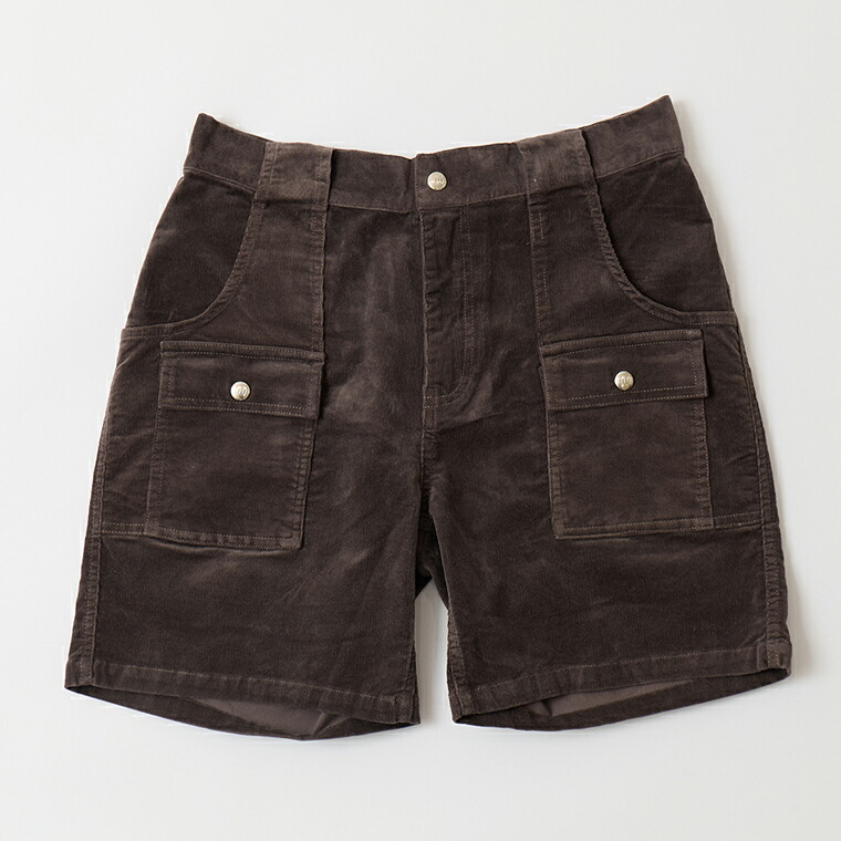 FELCO (フェルコ)  CORDUROY BUSH SHORT 21W STRETCH CORDUROY - 90 GREY 炎節コール天 さる股引き メンズ 90_GREY
