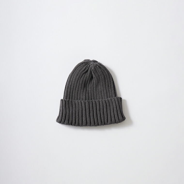 HIGHLAND 2000 (ハイランド2000) 2×1 COTTON SHORT WATCH CAP - SLATE