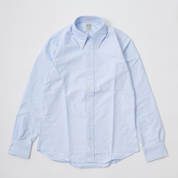 KEATON CHASE USA (キートンチェイスUSA)  L/S STANDARD BD OXFORD SHIRT LIGHT LINING - BLUE オックスフォードティーシャツ メンズ’