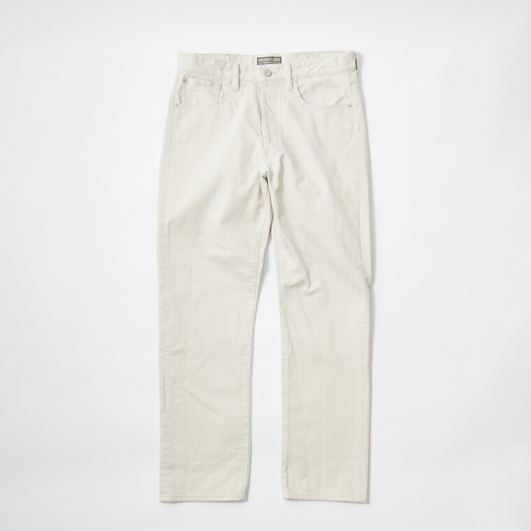 EMPIRE \u0026 SONS (帝国 アンド サンズ)  5 POCKET PIQUE PANT ONE WASH - NATURAL ピケズボン下 メンズ
