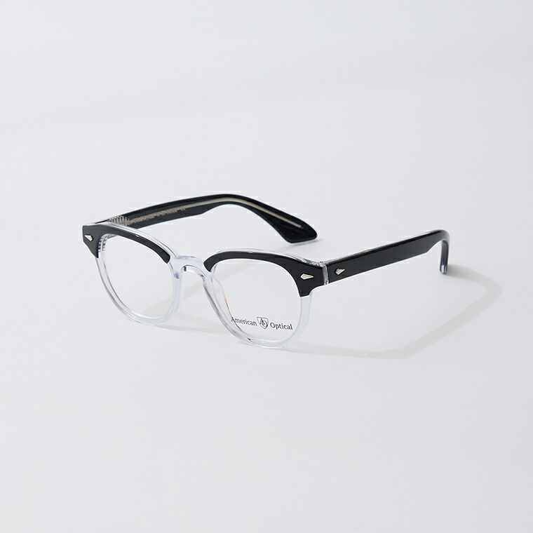 American Optical (アメリカン オプティカル) TIMES - BLACK CRYSTAL アメリカ製 メガネ 眼鏡 メンズ