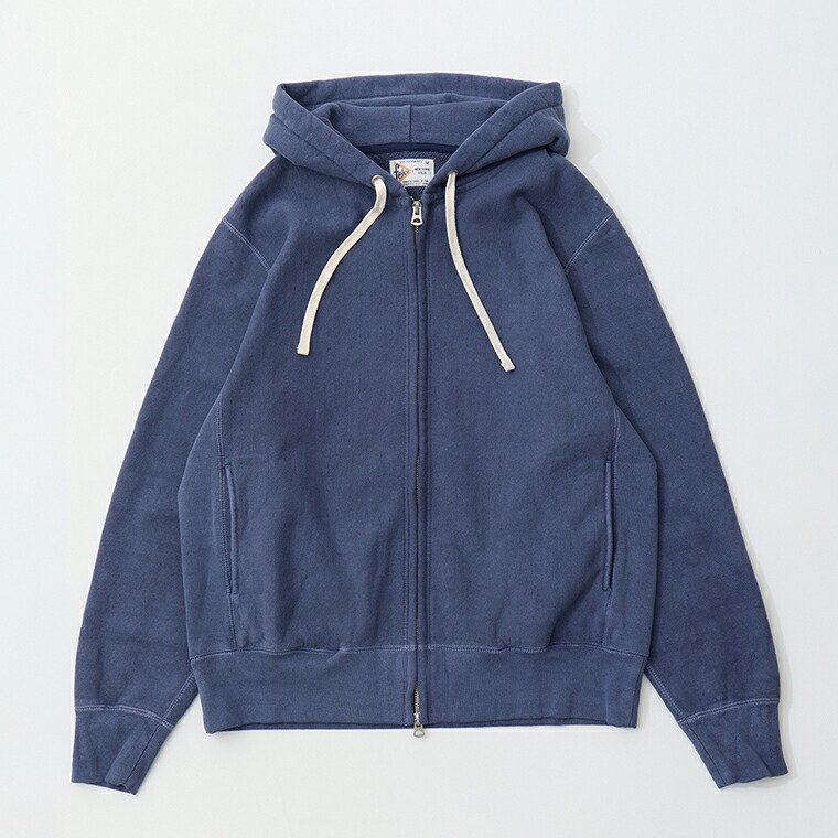 FELCO (フェルコ)  CLASSIC FIT INVERSE WEAVE FULL ZIP PARKA SLASH POCKET 16薬局衡オンス HEAVY WEIGHT TERRY - PGR NAVY パーカー メンズ