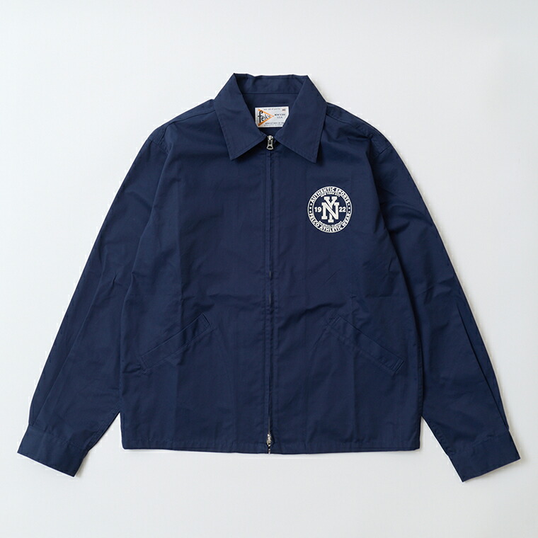 FELCO (フェルコ)  GROUND KEEPER JACKET W/PRINT - NAVY 綿織物 グランドキーパージャケット メンズ