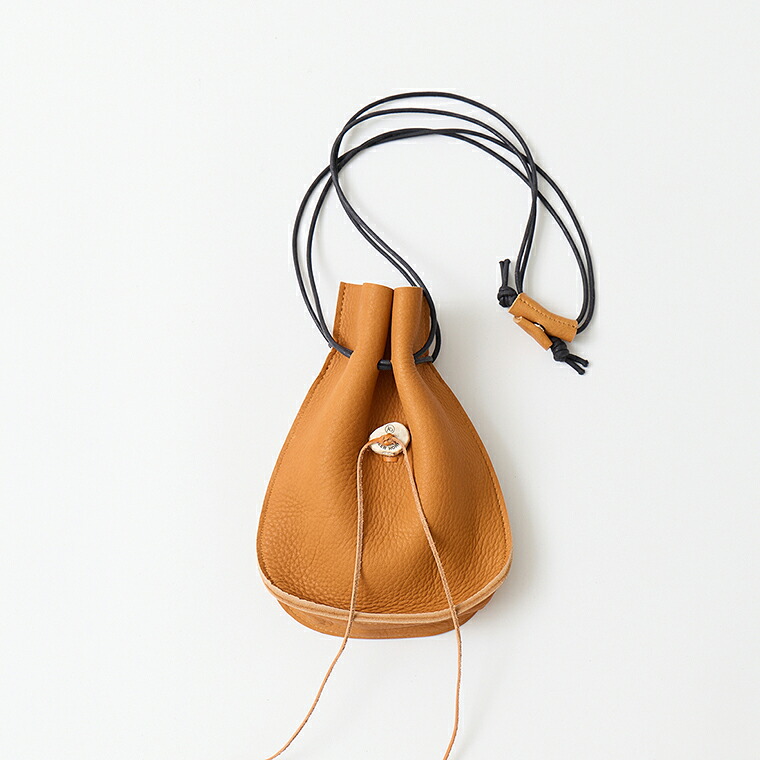 KC'S LEATHER CRAFT (ケイシイズレザークラフト) DEERSKIN MINI SHOULDER - TAN ミニショルダーバッグ メンズ｜Explorer