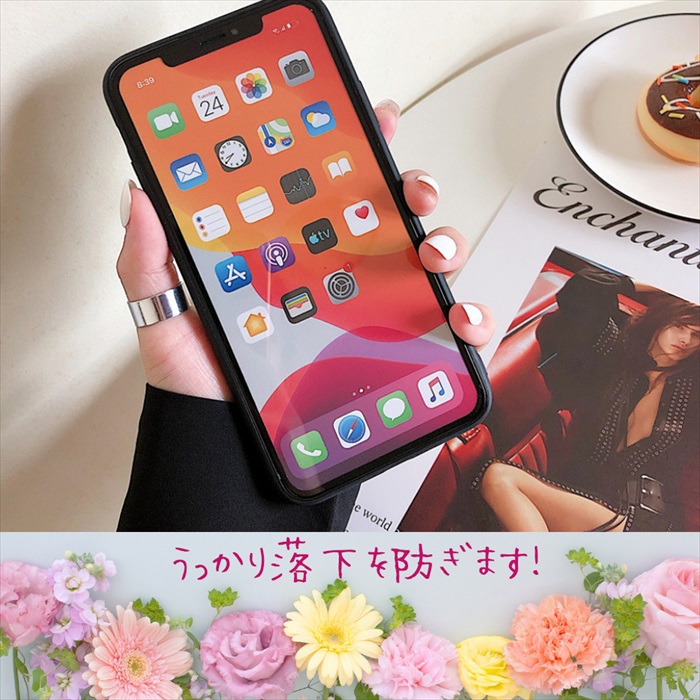 楽天市場 Iphone12 ケース ストラップ付 12mini 12pro 12promax Tpu 落下防止 チェーンストラップ 2色 オシャレ 韓国風 かわいい 黒 紫 シンプル チェーン アイフォン 可愛い アイフォン12 12プロ 12ミニ プロマックス ストラップ きれい おしゃれ レビュープレゼント