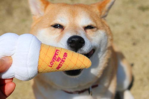 楽天市場 犬用おもちゃ ソフトクリーム ふわふわ 可愛い ペットトイ 犬のおもちゃ ストレス解消 噛むと音 ワンちゃん エクスプレスジャパン