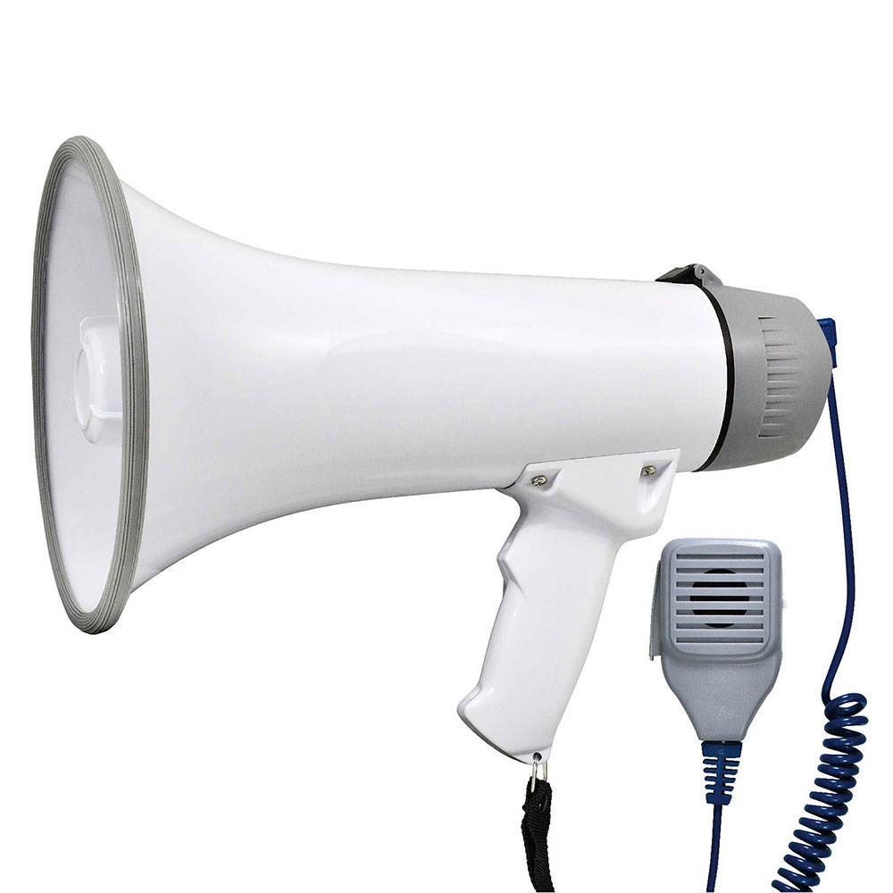ホワイトメガホン 音量調整付き Amazon.co.jp: 《PYLE メガホン スピーカー》 拡声器 持ち運び
