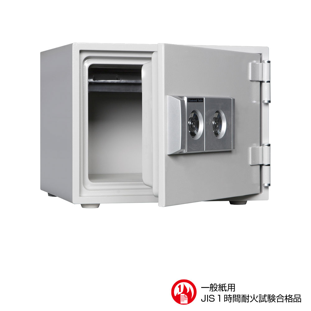 DW34-1 ダイヤセーフ 家庭用金庫 2キータイプ（シリンダー(鍵)式） １時間耐火 38kg 19L A4サイズ用紙収納｜エクサイトセキュリティ店