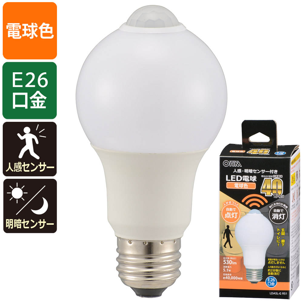 楽天市場】LED電球 口金E17 シャンデリア球形 LDC4L-E17 C6 ＬＥＤフィラメントタイプ電球 シャンデリア球 クリア（40形相当 /440lm/電球色/E17/全方向配光310°） OHM（オーム電機） : エクサイト・セキュリティ