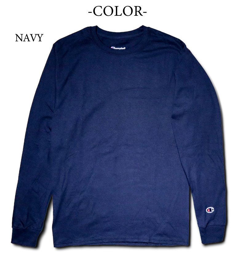 champion blue shirt long sleeve