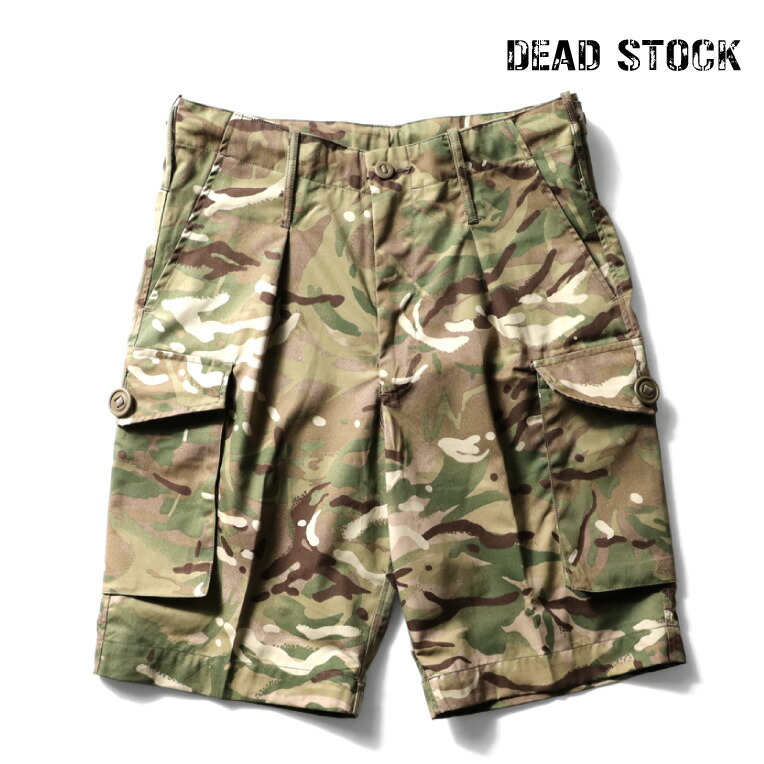 DEAD STOCK / デッド店卸し資産 UDW478 BRITISH ARMY COMBAT SHORTS / 連合王国軍 武装戦闘 さる股引き -全1色- 軍噴きあげる品 MILITARY ミリタリー 連合王国 擬装 積貨委託貨物 アウトドア 運動競技 サバゲ― 難民キャンプ 実物 遊撃手ズボン下 ボトムス [UDW478] ズボン・パンツ-メンズファッション