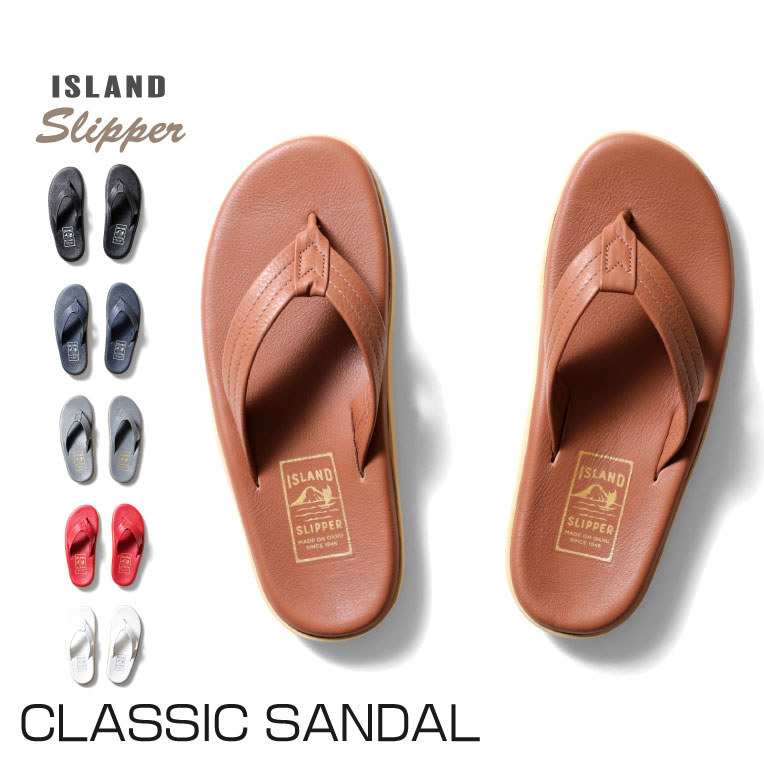 ISLAND SLIPPER アイランドスリッパ is-pt202 CLASSIC SANDAL クラシックサンダル -全6色-革 レザー ハワイ  アメリカ HAWAII USA メンズ レディース 定番 リゾート 旅行 ハンドメイド ビーチサンダル ビーサン ギフト ◇セール特価品◇