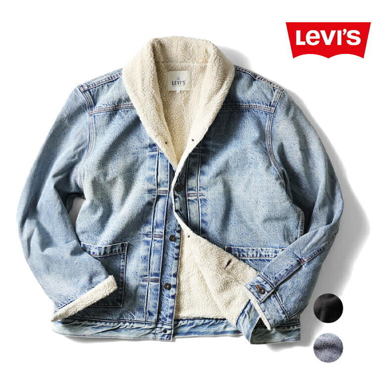 LEVI\u0027S / リーヴァイズジーンズ B-34463 MADE CRAFT DENIM JACKET / MADE \u0026 CRAFTED 肩かけ色合い ボア ジーンズ上衣 -全2色-  メンズ ジージャン トラッカージャケット 細工物御召しもの 分かりやすい 心地よい アメカジ [B-34463]