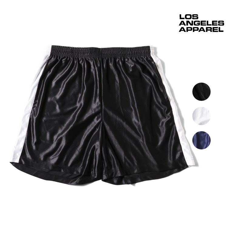 LOS ANGELES APPAREL / 天使の都市御召しもの L-固定ディスク440 2 TONE HEAVY DAZZLE ATHLETIC SHORTS /  2トーンヘビーダズルアスレチックショーツ -全3色- メンズ レディース 二分の一ズボン下 遊撃手ズボン下 さる股引き 2階建てバス食麺麭 半ズボン 運動競技 亜米利加製 無地 [L-固定ディスク440]