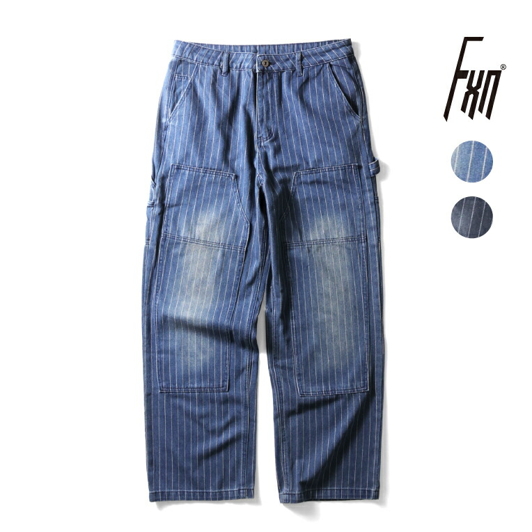 FXN Menswear / エフエックスエヌ メンズウェア F-0878 WABASH DOUBLE KNEE WORK PANTS / ウォバッシュダブルニーワークパンツ -全2色-  メンズ 大きめ 細工物お召しもの 分かりやすい 心地よい アメカジ [F-0878]