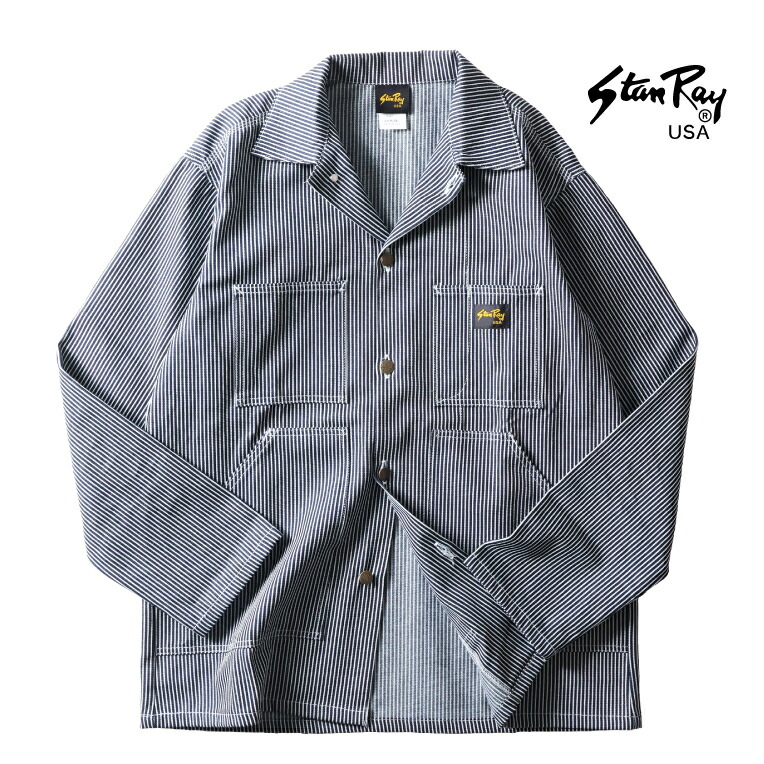 楽天市場】Stan Ray USA製 Shop Jacket Natural Drill L パッチ