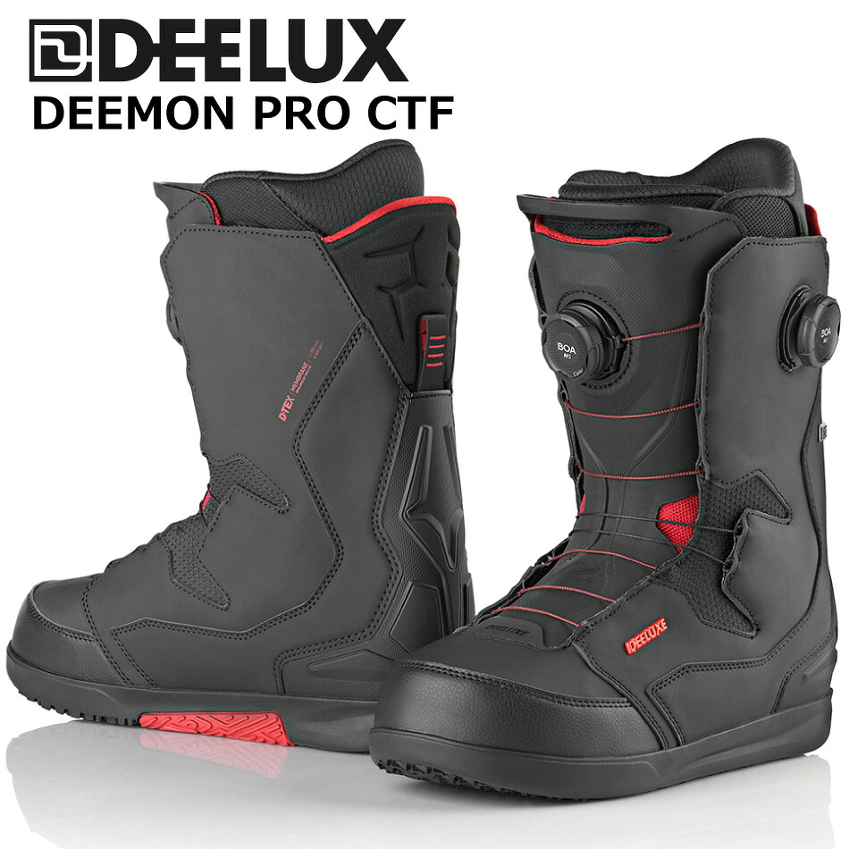 予約商品 26-27 ディーラックス ボードブーツ ディーモン プロ エンジニアド ブラック CTF DEELUXE DEEMON PRO Enegineered Black シーティーエフ|EXTREME 店