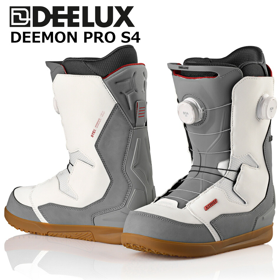 予約商品 26-27 ディーラックス ボードブーツ ディーモン プロ インドア ホワイト S4 DEELUXE DEEMON PRO Indoor White ステージ4 熱成形 サーモインナー|EXTREME 店