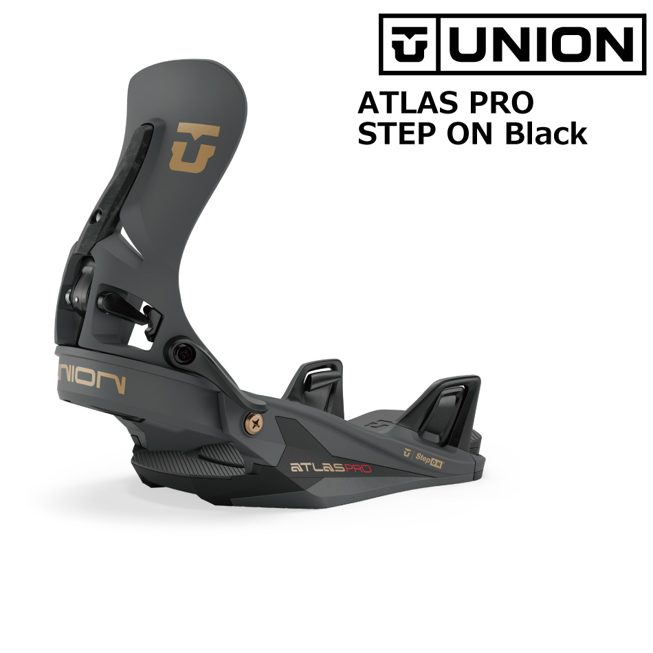 予約商品 26-27 ユニオン ステップオンビンディング アトラスプロ ブラック UNION STEP ON ATLAS PRO Black メンズ レディース スノボ 27Snow