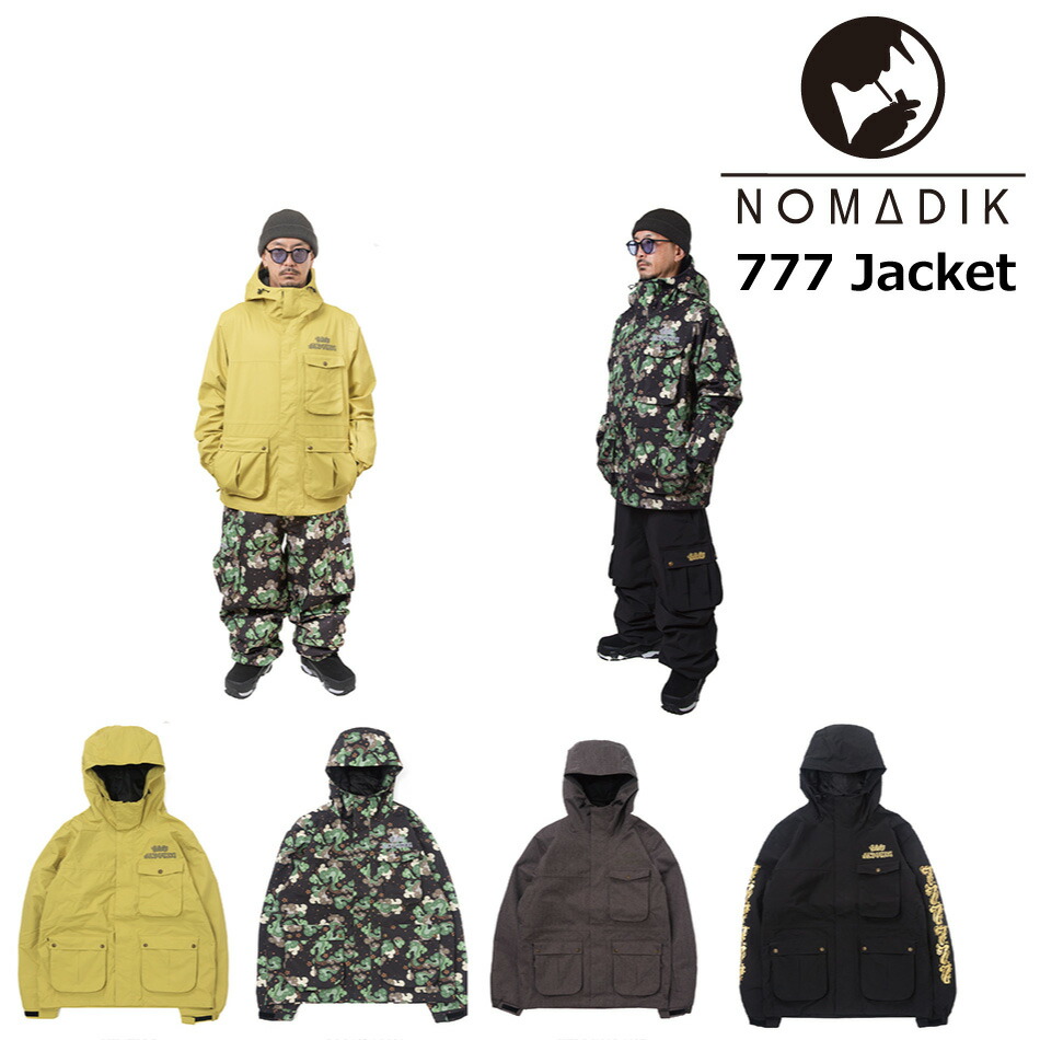 予約商品 26-27 ノマディック ボードジャケット スリーセブン ジャケット NOMADIK 777 Jacket ウエア ボードウエア スノボ 國母 和宏 工藤 洸平|EXTREME 店