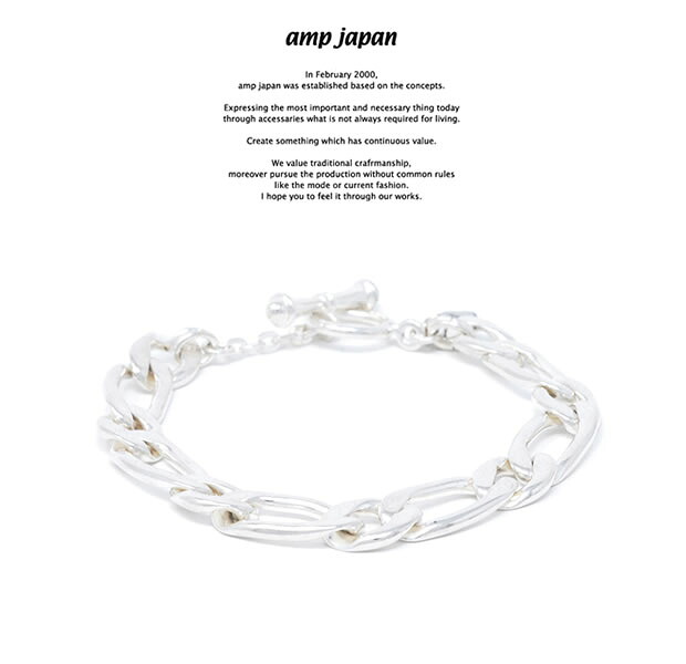 amp japan アンプジャパン HYJK-407 Figaro AMP JAPAN チェーン ブレスレット　喜平 メンズ レディース
