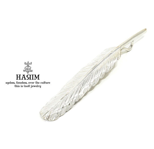 HARIM ハリム HRT001WH Feather Pendant /L 【CENTER】 Silver シルバー フェザー ペンダント トップ メンズ レディース