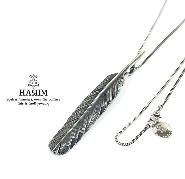 楽天市場】HARIM ハリム HRT002WH Feather Necklace /L 【LEFT】Silver