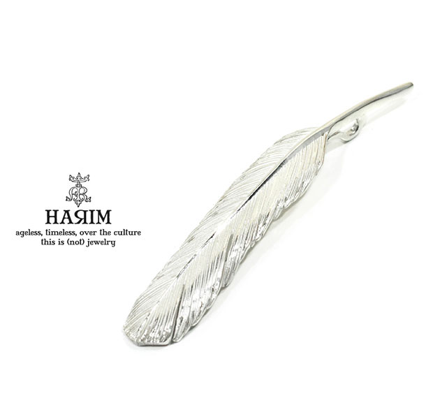 HARIM ハリム HRT002WH Feather Pendant /L 【LEFT】Silver シルバー フェザー ペンダント トップ メンズ レディース 【対応】|EXTREME
